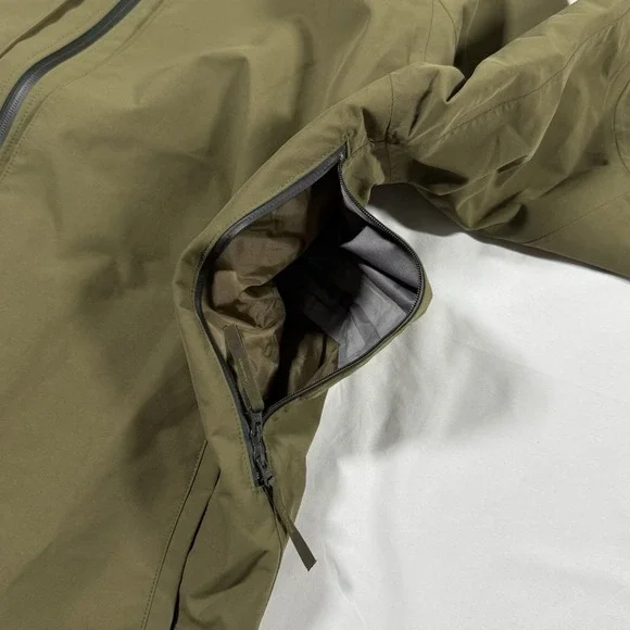 Filson Men's Size XL Green Nylon Vented Rain Liner Soft Shell Jacket NO HOOD - Picture 8 of 16